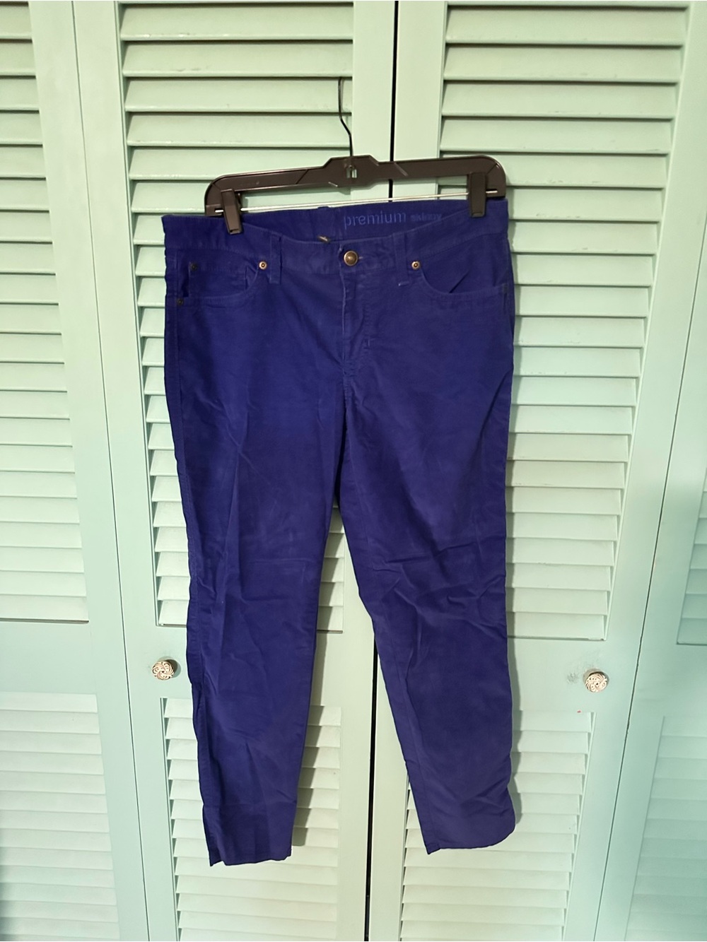 Gap premium Skinny Skinny Cords in Royal Blue